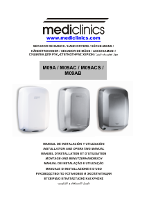 Manual Mediclinics M09AB Machflow Secador de mão