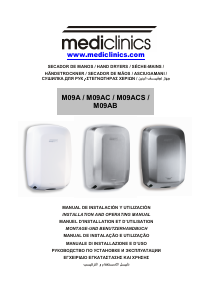 Manual Mediclinics M09AC Machflow Secador de mão
