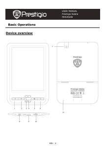 Bedienungsanleitung Prestigio MultiReader 3464 E-reader