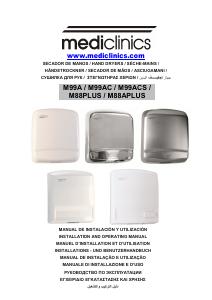 Mode d’emploi Mediclinics M88PLUS Optima Sèche-mains