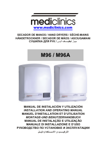 Manual Mediclinics M96 Prima Hand Dryer