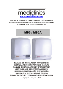 Manuale Mediclinics M96A Prima Asciugamani automatico
