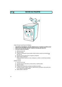 Návod Whirlpool AWM 248/3 Práčka