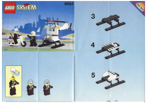 Mode d’emploi Lego set 6664 Town Moto et hélicoptère de police