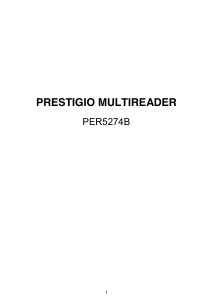 Bedienungsanleitung Prestigio MultiReader 5274 E-reader