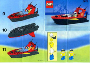 Manual Lego set 6679 Town Dark shark