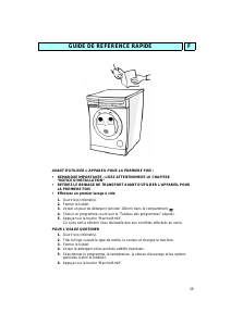 Mode d’emploi Whirlpool AWM 278/1 Lave-linge