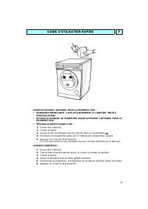 Mode d’emploi Whirlpool AWM 300/3 Lave-linge