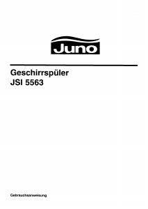 Bedienungsanleitung Juno JSI5563S Geschirrspüler