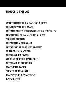 Mode d’emploi Whirlpool AWM 4100 Lave-linge