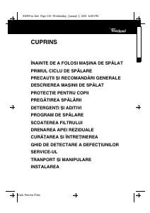 Manual Whirlpool AWM 5103 Mașină de spălat