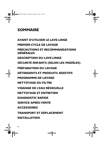 Mode d’emploi Whirlpool AWM 5422 Lave-linge