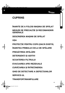 Manual Whirlpool AWM 6120 Mașină de spălat