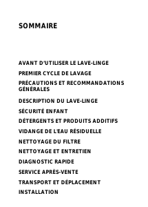 Mode d’emploi Whirlpool AWM 8500 Lave-linge