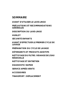 Mode d’emploi Whirlpool AWO 1473 Lave-linge