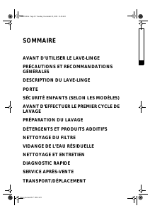 Mode d’emploi Whirlpool AWO 3561 Lave-linge