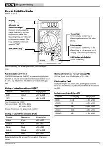 Brugsanvisning Elworks HP-830B Multimeter