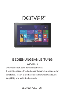 Bedienungsanleitung Denver WIQ-10013 Tablet