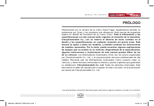 Manual de uso Chery Grand Tiggo (2014)