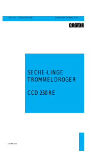 Handleiding Castor CCD 230 RE Wasdroger
