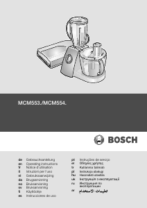 Bruksanvisning Bosch MCM5530 Kjøkkenmaskiner