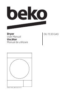 Manual BEKO DU 7133 GA0 Uscător