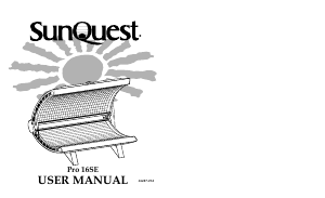 Handleiding SunQuest Pro 16SE Zonnebank