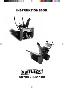 Bruksanvisning Ruffneck SB1100 Snöslunga