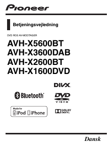Brugsanvisning Pioneer AVH-X5600BT Bilradio