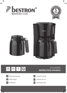 Bedienungsanleitung Bestron ACM900TD Kaffeemaschine