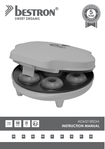 Bruksanvisning Bestron ADM218SDM Donut maker