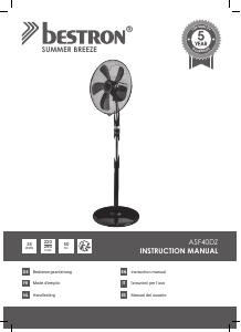 Mode d’emploi Bestron ASF40DZ Ventilateur