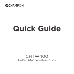 Manual Champion CHTW400 Headphone