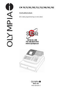 Bruksanvisning Olympia CM 701 Kassaregister