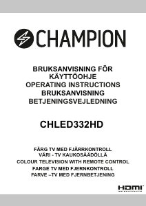 Handleiding Champion CHLED332HD LED televisie