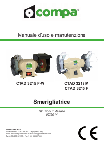 Manuale Compa CTAD 3215 F-W Smerigliatrice da banco