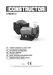 Manuale Constructor CTM240-21 Smerigliatrice da banco