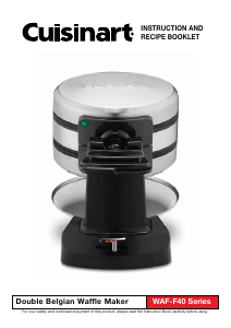 Manual de uso Cuisinart WAF-F40 Gofrera