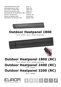 Manual Eurom Outdoor Heatpanel 3200 RC Incalzitor terasa
