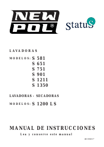 Manual de uso New Pol S 581 Lavadora