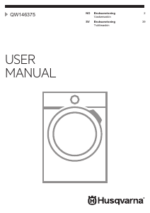 Bruksanvisning Husqvarna QW146375 Tvättmaskin
