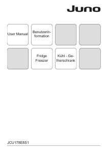 Manual Juno JCU178E8S1 Fridge-Freezer