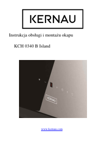 Instrukcja Kernau KCH 0340 B Island Okap kuchenny