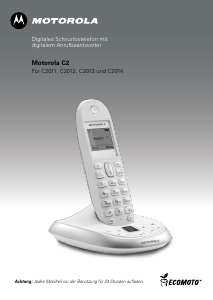 Bedienungsanleitung Motorola C2014 Schnurlose telefon