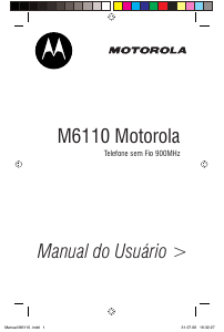 Manual Motorola M6110 Telefone sem fio