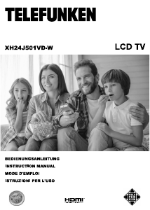 Manual Telefunken XH24J501VD-W LCD Television