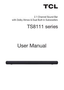 Manual TCL TS8111 Speaker