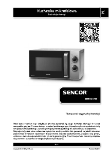 Instrukcja Sencor SMW 4317SS Kuchenka mikrofalowa