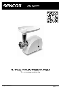 Instrukcja Sencor SMG 4200WH Maszynka do mielenia