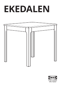 Manuale IKEA EKEDALEN (120x70) Tavolo da pranzo